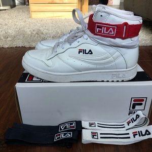 Fila FX-100 White/Navy/Red Women’s 8.5